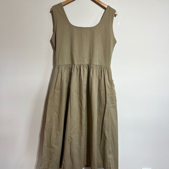 Vintage LL Bean Denim Jumper Dress, Size 14 - Picture 6 of 7